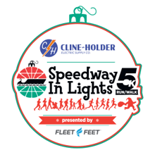 Cline-Holder Electric Speedway in Lights 5K presented by Fleet Feet Sports logo