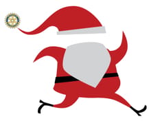 Paw Paw Rotary 5K Santa Run logo