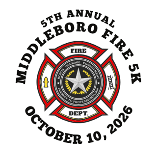 5th Annual Middleborough Fire 5K Logo