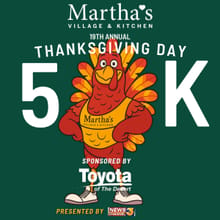 Martha's Village & Kitchen 19th Annual Thanksgiving Day 5K logo
