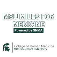 MSU Miles for Medicine - Powered by SNMA logo