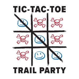 Tic-Tac-Toe Trail Party Logo