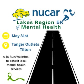 3rd Annual Nucar Lakes Region 5K for Mental Health Logo
