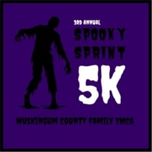 Spooky Sprint 5k & 1 Mile - Presented by Muskingum County Family YMCA logo