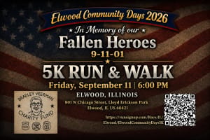 Elwood Community Days 5k Run & Walk 2026, In Memory Of Our Fallen Heroes Logo