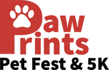 Paw Prints PetFest & 5K logo