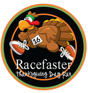 The Racefaster Thanksgiving Day Run Logo