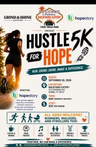 Hustle for Hope 5K Run Logo