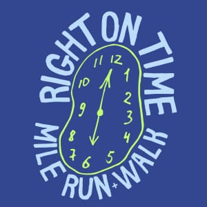 Right On Time Mile Logo