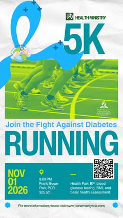 Join the Fight Against Diabetes 5K Run logo