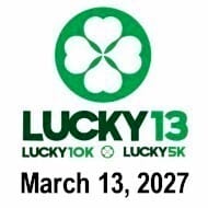 Lucky 13 Half Marathon - 10K - 5K Logo