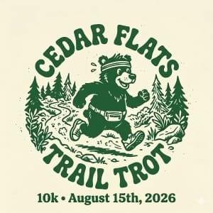 Cedar Flats Trail Trot Logo