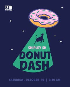 84 Runners/Shipley 5K Donut Dash Logo
