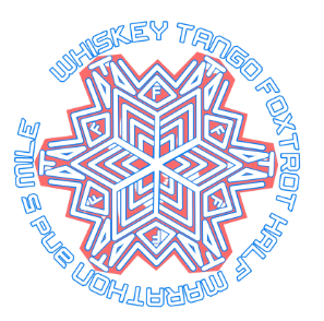 Whiskey Tango Foxtrot Trail Half Marathon & 5 Mile Logo