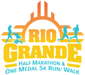 Parnall Law Rio Grande Half Marathon and One Medal 5k Run/Walk Logo