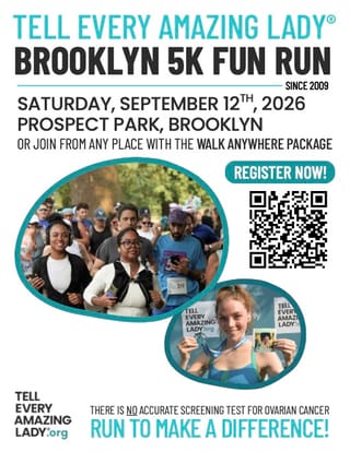 Tell Every Amazing Lady® Brooklyn 5K Fun Run Logo