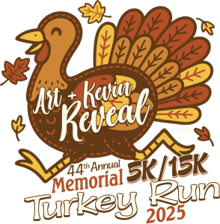 Art and Kevin Reveal Memorial Turkey Run logo