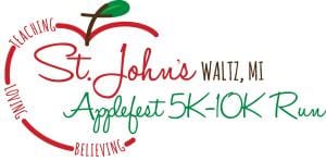 St. John's Waltz Applefest 5K/10K Run Logo