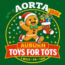 2026 Auburn Toys for Tots 1-Mile/5K/10K logo