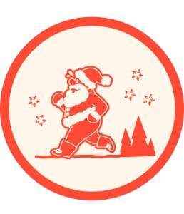 Zachary Charity League Chasing Santa 5K Logo