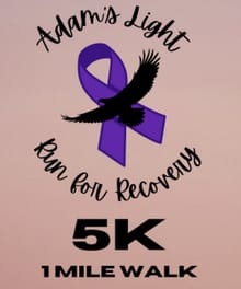 Adams Light "Run for Recovery" 5K. logo