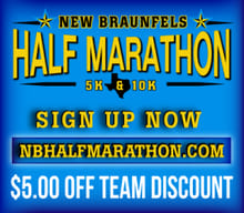 New Braunfels Marathon & Half, 10K-5k logo
