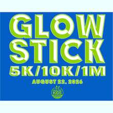 Glowstick 5k, 10k, & 1M logo
