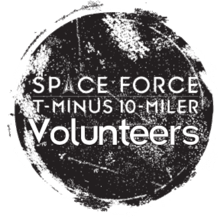 Space Force T-Minus 10-Miler Volunteer Registration logo