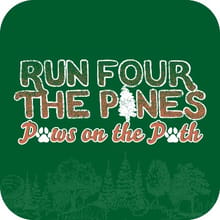 2026 Run Four the Pines - Paws on the Path logo