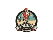 Sandy Claus 5k and Mistletoe Fun Run logo