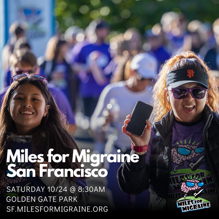 Miles for Migraine San Francisco logo