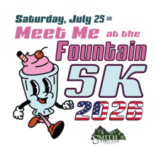 Meet Me at the Fountain 5k logo