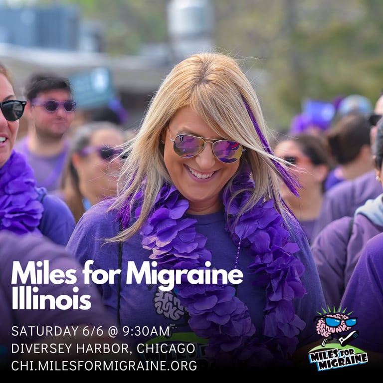 Miles for Migraine Illinois logo