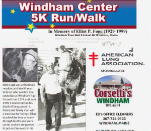 Windham Center 5K In Memory of Elliot P Fogg (1929-1999) Logo