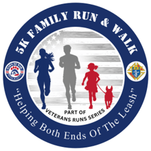 2026 Paws of War Family 5k Run/Walk logo