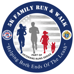 2026 Paws of War Family 5k Run/Walk Logo