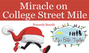 Miracle on College Street Mile Run/Walk Logo