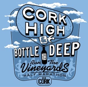 Run the Vineyards - Cork High & Bottle Deep - Half Marathon Logo