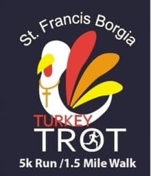 18th Annual SFB Turkey Trot  "Wobble 'Til You Gobble" logo