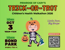 Primrose of Cary's 2nd Annual Trick-or-Trot: Children's Health Walkathon logo