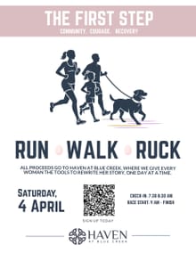 The First Step 5k logo