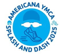 Americana YMCA Splash and Dash logo