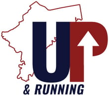 Nelson County Up and Running 5K logo