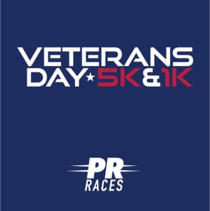 =PR= Races: Veterans Day 5K & 1K Logo