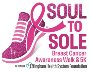 Soul to Sole Breast Cancer Awareness Walk & 5K Logo