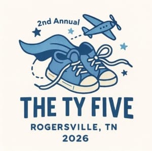 THE TY FIVE -5K Race Run/Walk Logo