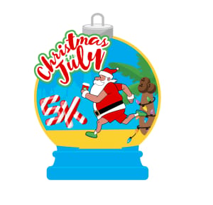 Christmas in July 5K Logo