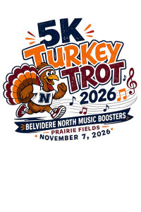 Turkey Trot 5K / Belvidere North Music Boosters logo