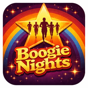Boogie Nights 5K & 10K Logo