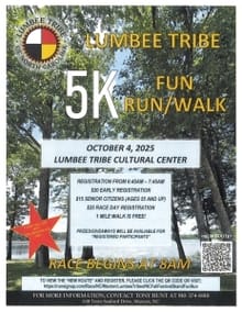 Lumbee Tribe of NC Fall  Festival 5k and Fun Run logo